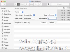 Mac OS X Yosemite使用自带工具批量更改文件名的方法