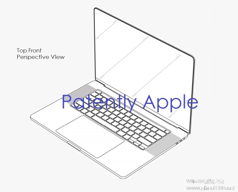 苹果MacBook Pro最新外观专利曝光：超窄边框设计