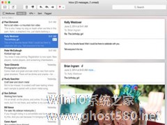 MAC OS X Yosemite如何通过＂邮件连接诊断＂来检查邮箱接收状态