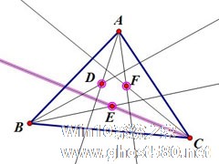 几何画板怎么画摩莱三角形？